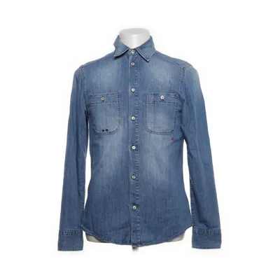 Denim blouse (Blauw) van Replay Katoen, Elastaan