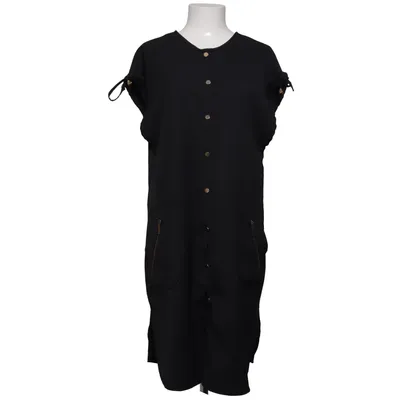 Jurk (Zwart) van Benin Style Katoen, Polyester