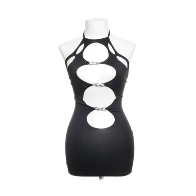 Halterneckklänning (Svart) från Shein Elastan, Polyester