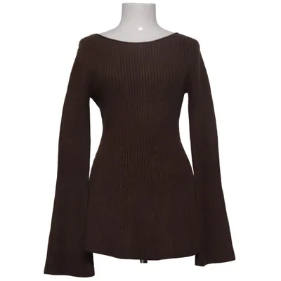Dress (Brown) from Lezu Acrylic, Polyamide, Polyester, Viscose