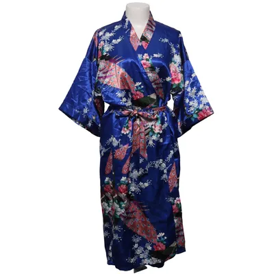 Dressing gown (Blue, Multicolored) from Sam Well Silk