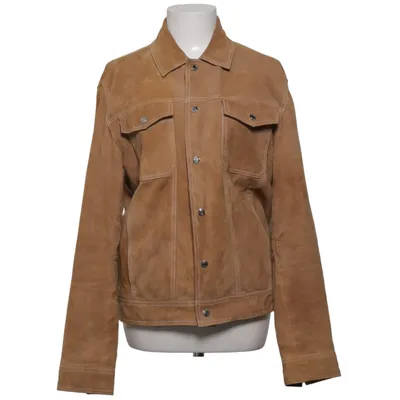 Leren jack (Bruin) van Reiss Leer, Polyester