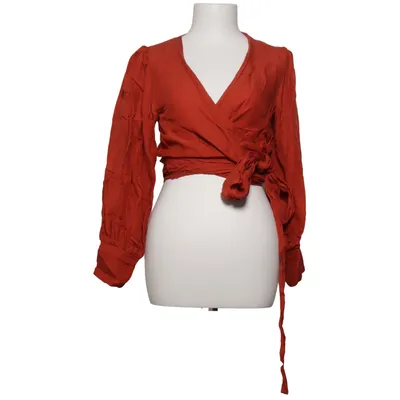 Slå-om bluse (Rød) fra Part Two Linned, Viscose