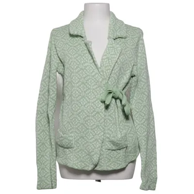 Cardigan cache-cœur (Vert, Blanc) de Playback Coton