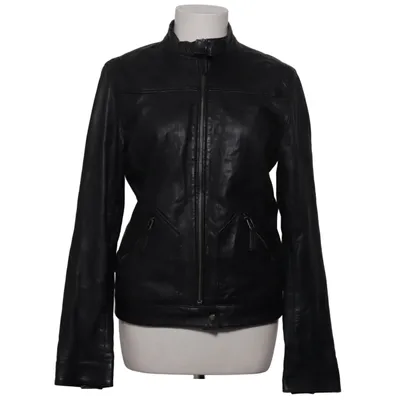 Leather jacket (Black) from Samsøe & Samsøe