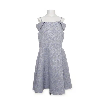 Klänning (Blå, Guldfärgad) från River Island Metallfiber, Polyester