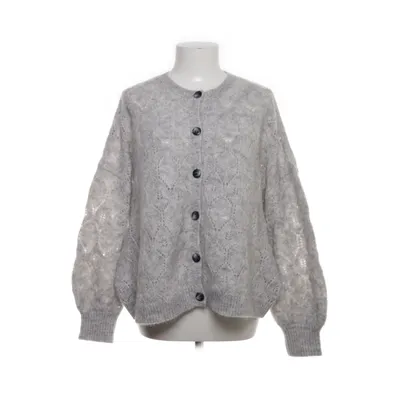 Cardigan (Gray) from La Maille Sézane Elastane, Mohair, Polyamide, Wool