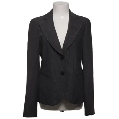 Blazer (Black, Gray) from Giorgio Armani Cupro, Polyester