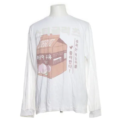 Långärmad t-shirt (Vit, Flerfärgad) från Stieglitz Ekologisk bomull