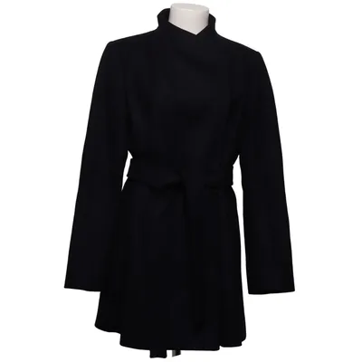 Coat (Black) from French Connection Acetate, Cashmere, Cotton, Polyamide, Polyester, Wool