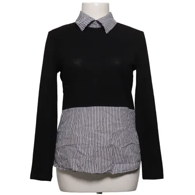 Sweater (Black, White) from Stella Morgan Cotton, Elastane, Polyester, Viscose
