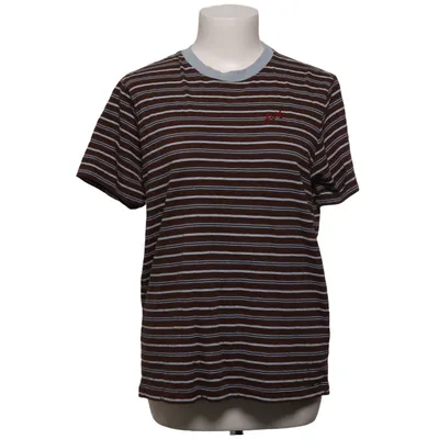T-shirt (Braun, Blau) von Damson Madder Bio-Baumwolle