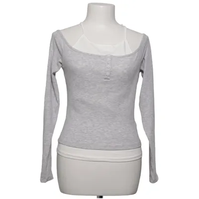 Top (Gray, White) from Terranova Cotton, Elastane, Polyester