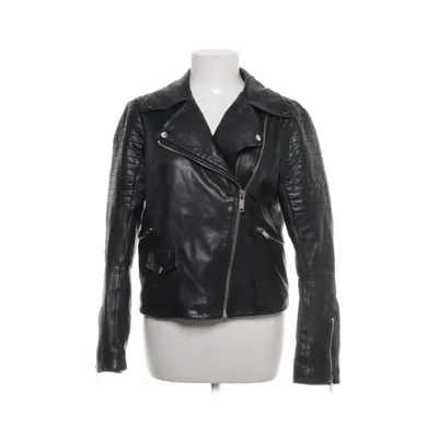 Bikerjacka (Svart) från Zara Woman Polyester, Skinn