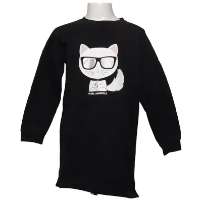 Kjole (Sort) fra Karl Lagerfeld Kids Bomuld, Elastan, Polyester