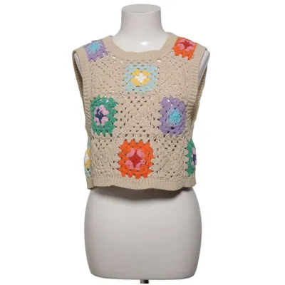 Pull sans manches (Beige, Multicolore) de Stradivarius Coton