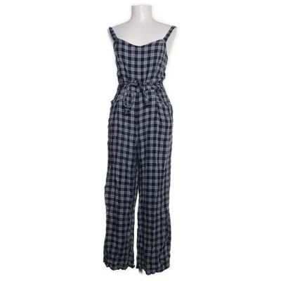 Dungarees (Blue, White) from Hollister Viscose