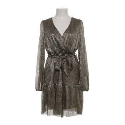 Wrap dress (C-STD/LUREX PLISSE WRAP DRESS) from Costes Studio Polyester