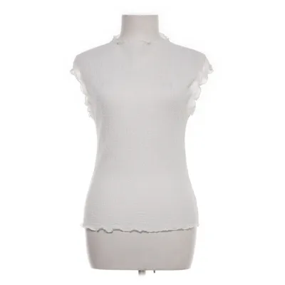 Top (Wit) van Amisu Elastaan, Polyester