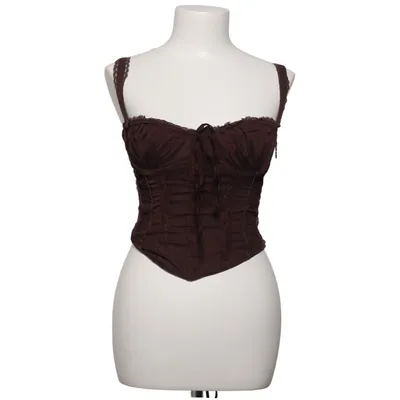 Crop top (Purple) from House of CB Cotton, Elastane, Polyamide, Polyester