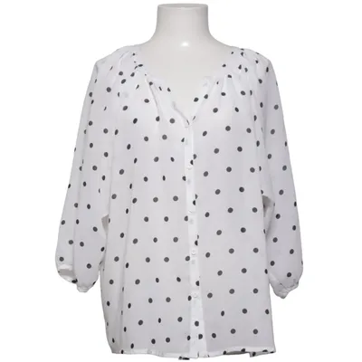 Blouse (Blanc, Noir) de Lindex Polyester