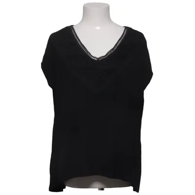 Top (Black) from Dotted Blue Elastane, Polyamide, Viscose