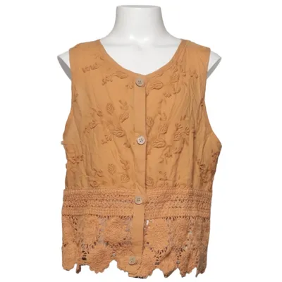 Haut (Marron) de Zara Coton, Polyamide