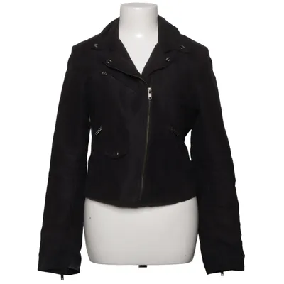 Bikerjack (Zwart) van Used Polyester, Polyurethaan, Viscose