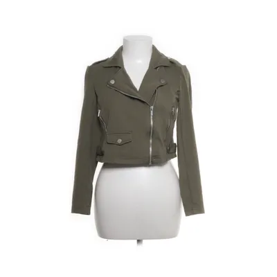 Bikerjack (Groen) van ONLY Blue Denim Nylon, Viscose