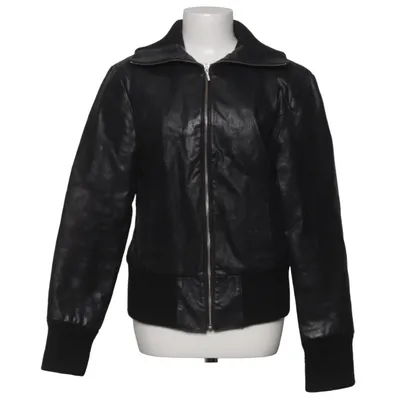 Leather jacket (Black) from OH Collection Leather, Polyester