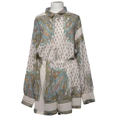 Byxdress (Vit, Blå, Flerfärgad) från PrettyLittleThing Polyester