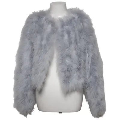 Fjäderjacka (Grå, Blå, Silverfärgad) från Furst Fjädrar, Polyester