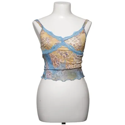 Crop top (Blue, Multicolored) from Jaded London Polyester
