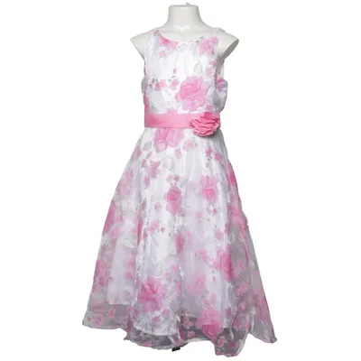 Brudnäbbsklänning (Vit, Rosa) från Bonprix Bomull, Polyester