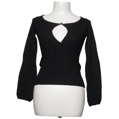 Sweater (Black) from Naja Lauf Metallic fiber, Wool