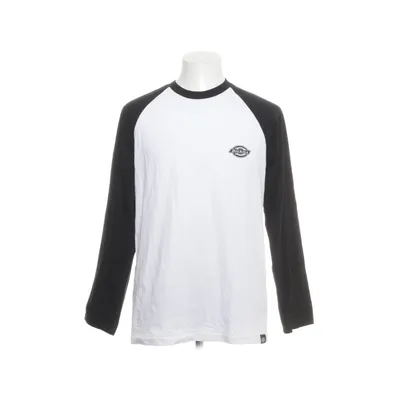 Langærmet t-shirt (Hvid, Sort) fra Dickies Bomuld