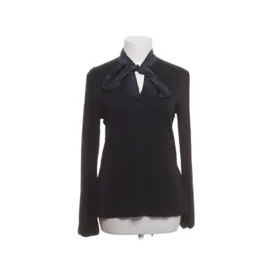 Pussy bow blouse (Black) from Hallhuber Elastane, Silk, Viscose