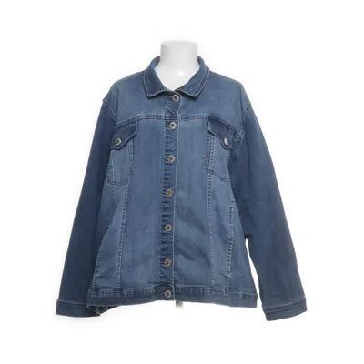 Spijkerjas (Blauw) van Ulla Popken Katoen, Elastaan, Polyester