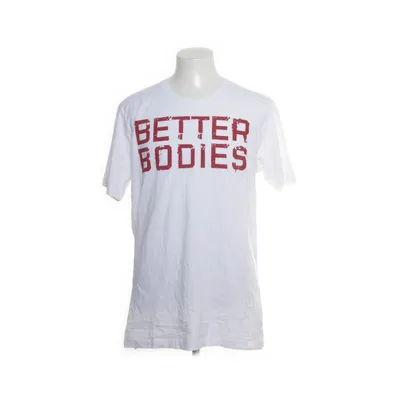 T-shirt (Wit) van Better Bodies Katoen, Elastaan