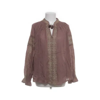 Pussy bow blouse (Beige, Multicolored) from Maison Hotel Cotton