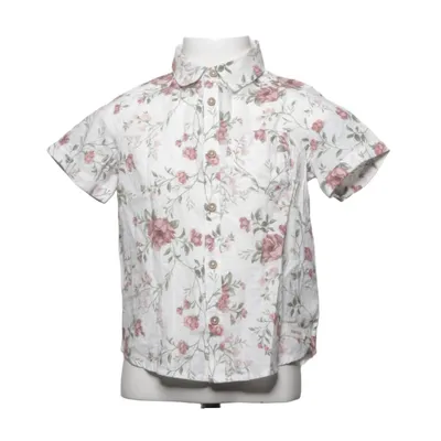 Kortärmad skjorta (Vit, Flerfärgad) från Newbie by KappAhl Bomull