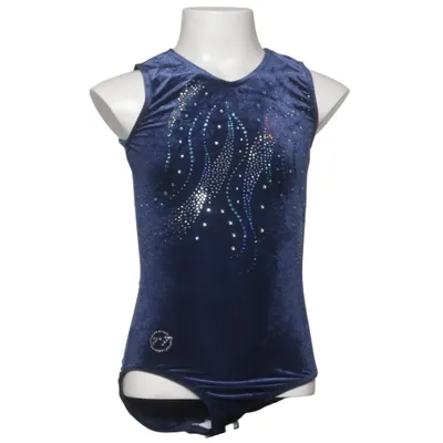 Gymnastics leotard (Blue) from TT Gymnastics Elastane, Polyamide