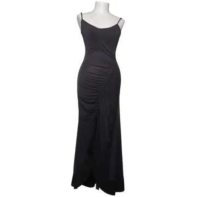 Maxi jurk (Zwart) van Pologarage Modal, Polyester