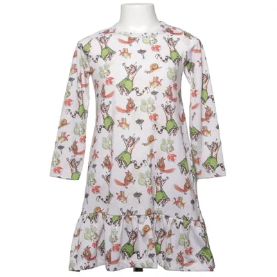Robe (Blanc, Multicolore) de Pettson och Findus Coton, Élasthane
