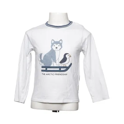 T-shirt à manches longues (Blanc, Bleu) de Obaïbi