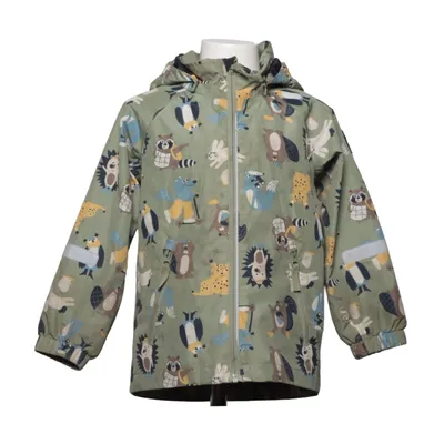 Rain jacket (Green, Multicolored) from Polarn O. Pyret Recycled polyester