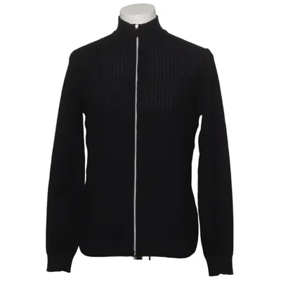 Cardigan (Black) from Stenströms Merino wool