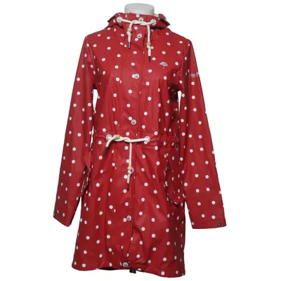 Raincoat (Red, White) from Schmuddelwedda Cotton, Polyester, Polyurethane
