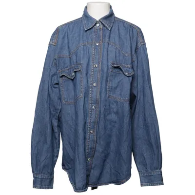 Denim blouse (Blauw) van Friend Katoen