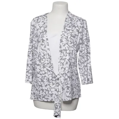Wrap cardigan (Gray, White) from Frank Walder Elastane, Viscose